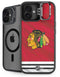 NHL Blackhawks Red Stripes iPhone 16 Plus Kickstand Case