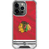 NHL Blackhawks Red Stripes iPhone 16 Pro Clear Case