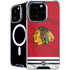 NHL Blackhawks Red Stripes iPhone 16 Pro MagSafe Case
