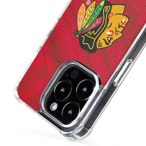 NHL Blackhawks Red Stripes iPhone 16 Pro MagSafe Case