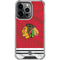 NHL Blackhawks Red Stripes iPhone 16 Pro Max Clear Case
