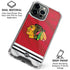 NHL Blackhawks Red Stripes iPhone 16 Pro Max Clear Case