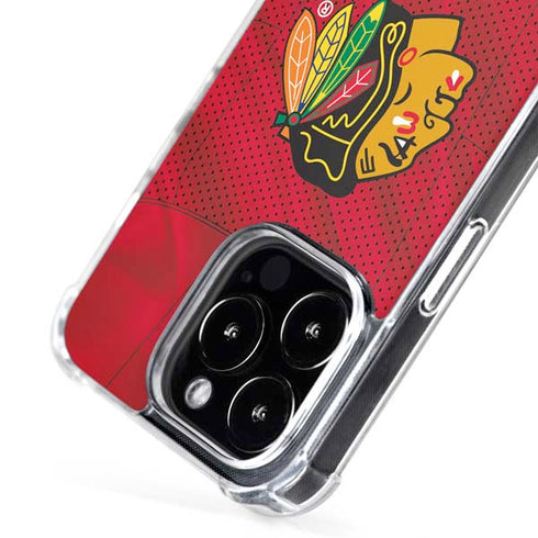 NHL Blackhawks Red Stripes iPhone 16 Pro Max MagSafe Case