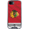 NHL Blackhawks Red Stripes iPhone 16e Clear Case