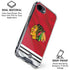 NHL Blackhawks Red Stripes iPhone 16e Clear Case