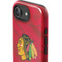 NHL Blackhawks Red Stripes iPhone 16e Impact Case