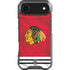 NHL Blackhawks Red Stripes iPhone 17 Air Clear Case