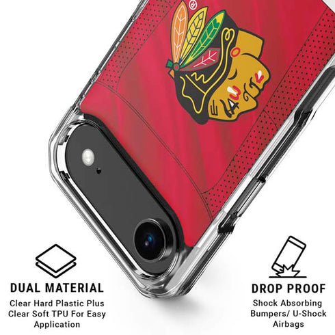 NHL Blackhawks Red Stripes iPhone 17 Air MagSafe Case