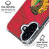 NHL Blackhawks Red Stripes iPhone 17 Clear Case