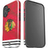 NHL Blackhawks Red Stripes iPhone 17 Impact Case