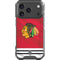 NHL Blackhawks Red Stripes iPhone 17 Pro Clear Case