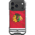 NHL Blackhawks Red Stripes iPhone 17 Pro Clear Case
