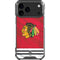 NHL Blackhawks Red Stripes iPhone 17 Pro Max Clear Case