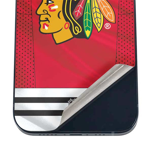NHL Blackhawks Red Stripes iPhone 17 Skin