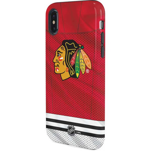 NHL Blackhawks Red Stripes iPhone X Pro Case