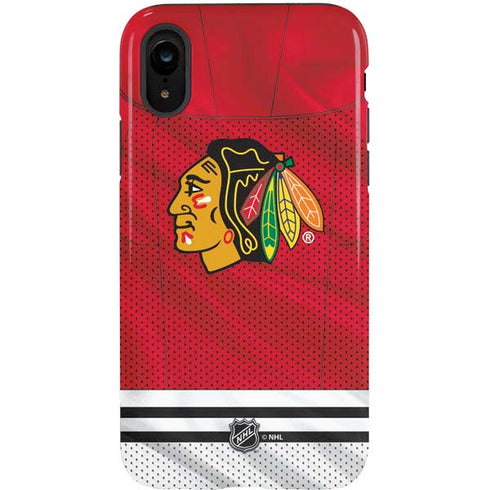 NHL Blackhawks Red Stripes iPhone XR Pro Case