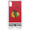 NHL Blackhawks Red Stripes iPhone XS Clear Case
