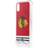 NHL Blackhawks Red Stripes iPhone XS Clear Case
