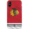 NHL Blackhawks Red Stripes iPhone XS Pro Case
