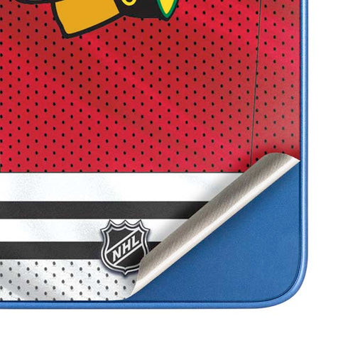 NHL Blackhawks Red Stripes Moto G Play 4G (2024) Skin