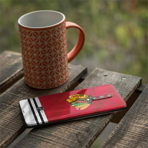 NHL Blackhawks Red Stripes OnePlus 7 Pro Skin