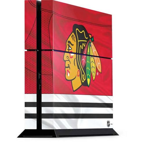 NHL Blackhawks Red Stripes PS4 Console Skin