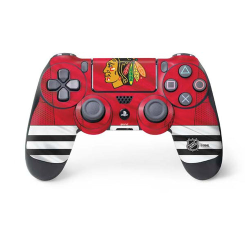 NHL Blackhawks Red Stripes PS4 Controller Skin