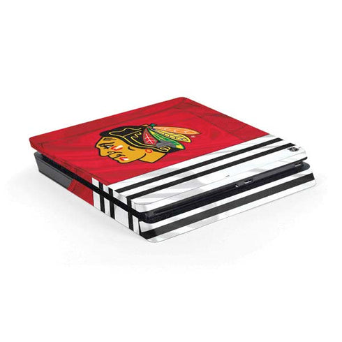 NHL Blackhawks Red Stripes PlayStation PS4 Skins