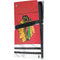 NHL Blackhawks Red Stripes PS5 Pro Console Skin