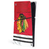 NHL Blackhawks Red Stripes PS5 Slim Digital Edition Console Skin