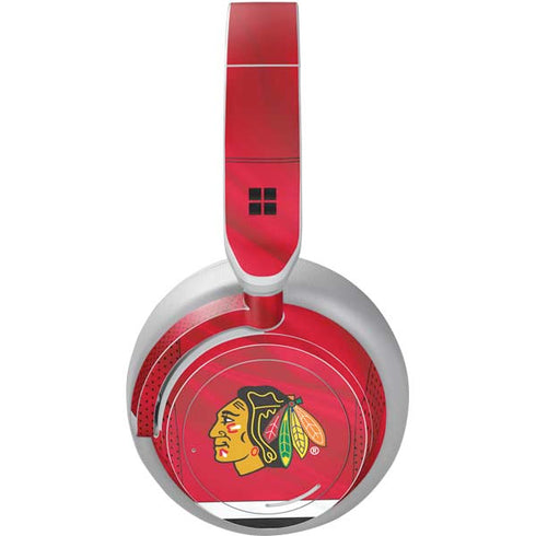 NHL Blackhawks Red Stripes Surface Headphones Skin