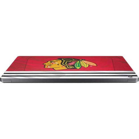 NHL Blackhawks Red Stripes Surface Laptop 7 13.8in Skin