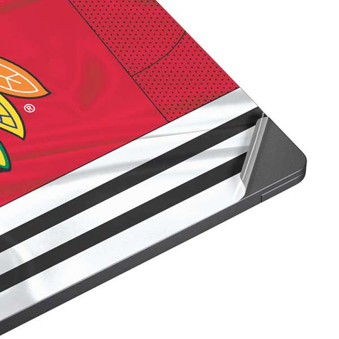 NHL Blackhawks Red Stripes Surface Laptop 7 13.8in Skin