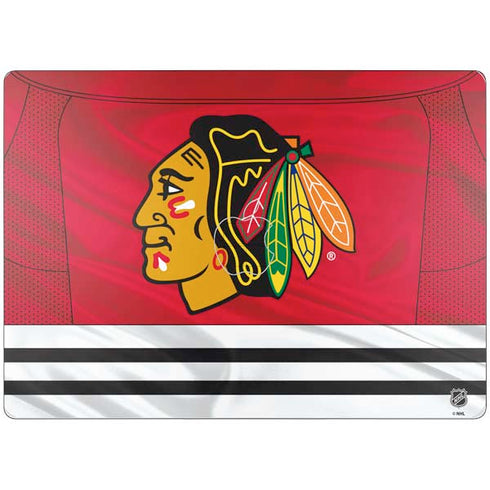 NHL Blackhawks Red Stripes Surface Laptop 7 15in Skin