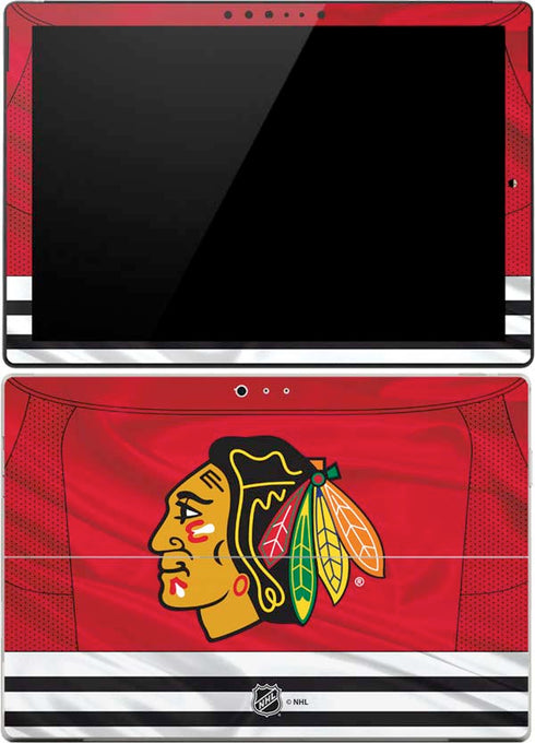 NHL Blackhawks Red Stripes Surface Pro (2017) Skin