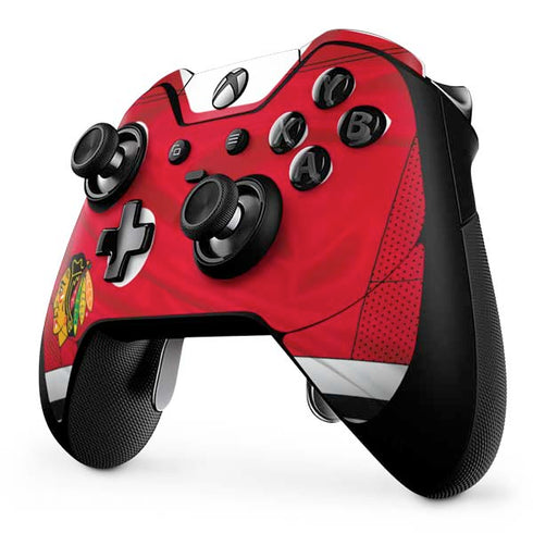 NHL Blackhawks Red Stripes Xbox One Elite Controller Skin