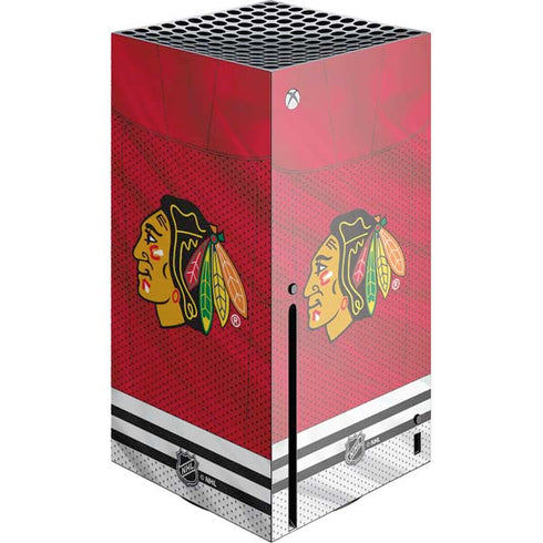 NHL Blackhawks Red Stripes Xbox Series X Skins