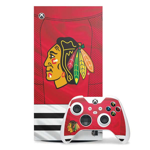 NHL Blackhawks Red Stripes Xbox Series X Skins