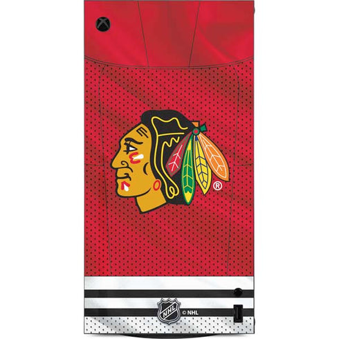 NHL Blackhawks Red Stripes XBox Series X Digital Edition Console Skin