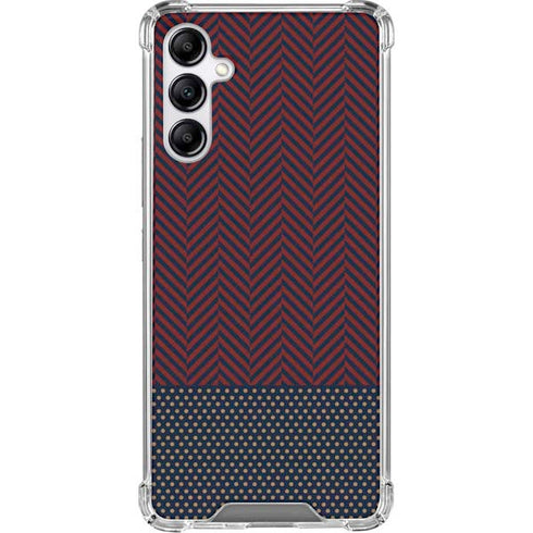 Blocked Polka Dot Chevron Gabb Phone 4 Clear Case