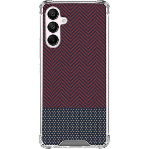 Blocked Polka Dot Chevron Galaxy A16 5G Clear Case