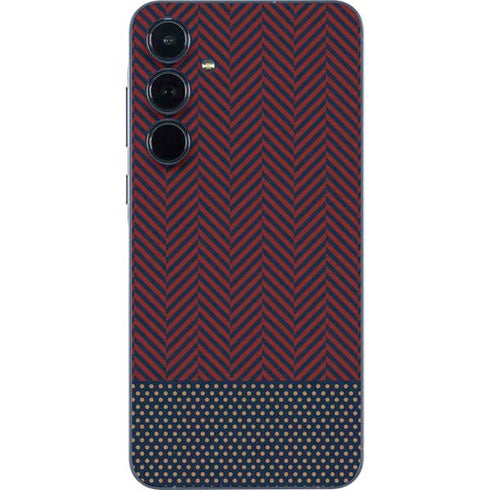 Blocked Polka Dot Chevron Galaxy A55 5G Skin