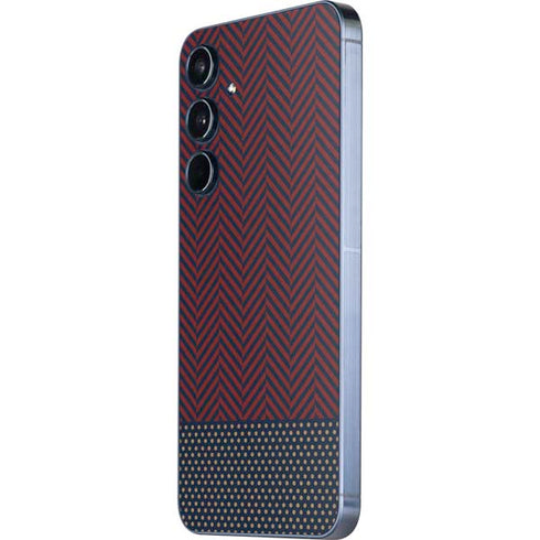 Blocked Polka Dot Chevron Galaxy A55 5G Skin