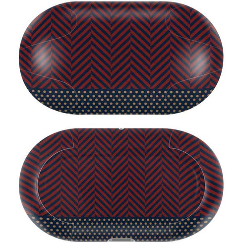 Blocked Polka Dot Chevron Galaxy Buds Plus Skin
