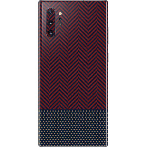 Blocked Polka Dot Chevron Galaxy Note 10 Plus Skin