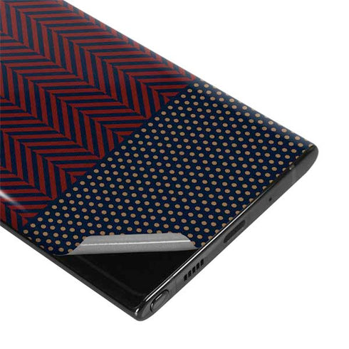 Blocked Polka Dot Chevron Galaxy Note 10 Plus Skin
