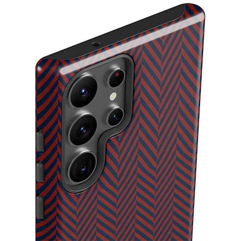 Blocked Polka Dot Chevron Galaxy S23 Ultra Pro Case