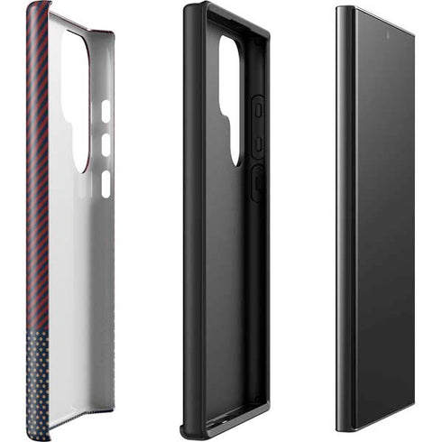 Blocked Polka Dot Chevron Galaxy S23 Ultra Pro Case