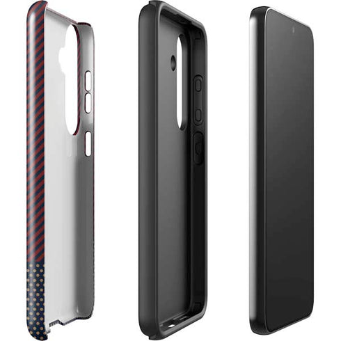 Blocked Polka Dot Chevron Galaxy S25 Impact Case