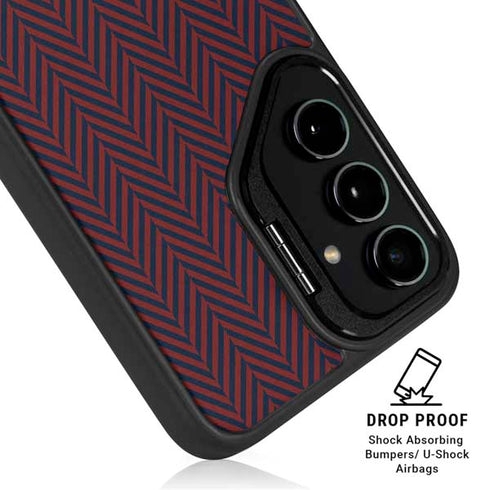 Blocked Polka Dot Chevron Galaxy S25 Plus Kickstand Case